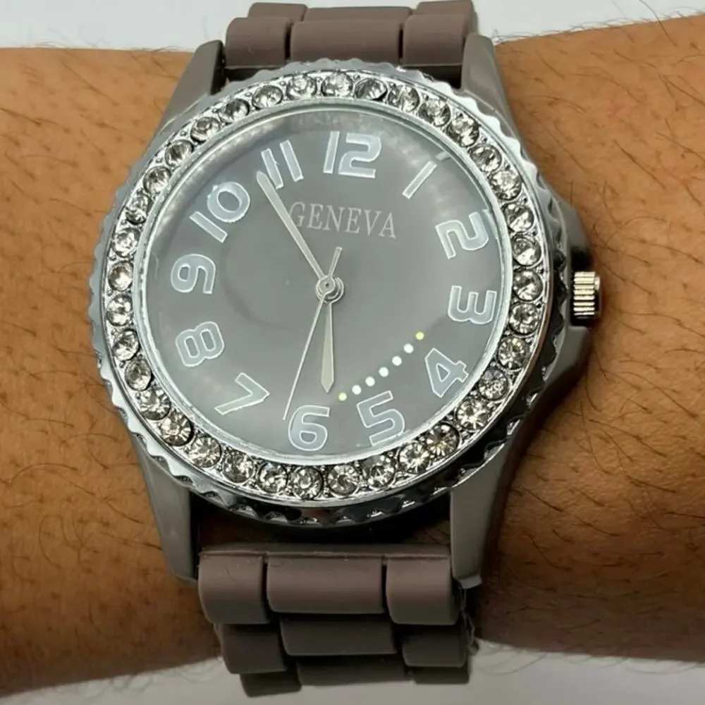 Brown Geneva Men’s Watch